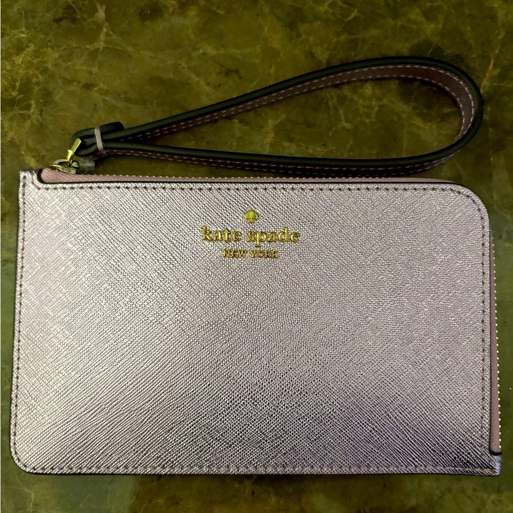 Kate spade wristlet sparkly lavender